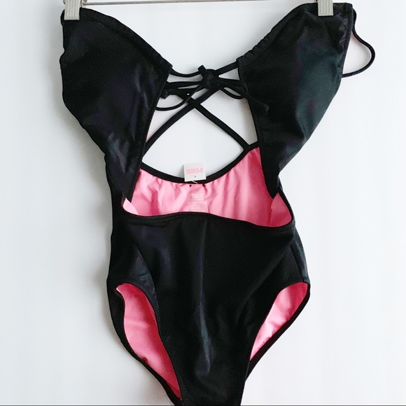 Victoria Secret PINK keyhole front-tie one-piece - Picture 4 of 5